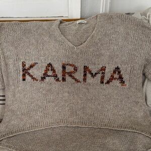 Made in Italy loose knit Karma sweater